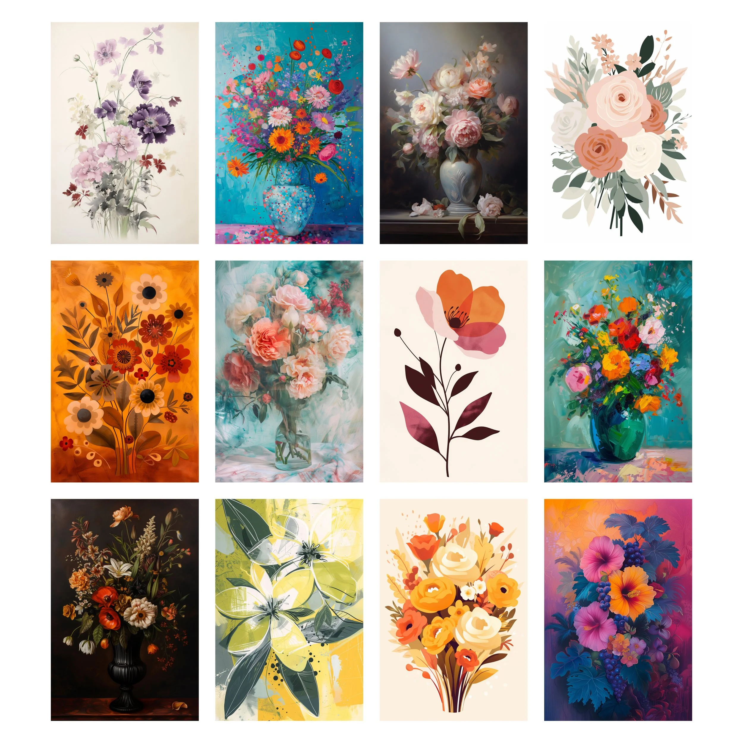 Fresh Blooms for Every Room: Introducing Our Latest Floral Printables Collection
