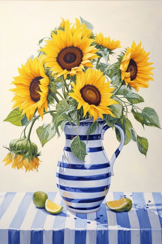 309 nikolay3439_a_painting_of_sunflowers_in_a_blue_and_white_stripe_ab62e1c0-08c2-4a80-8cab-22ca0f469057.jpg