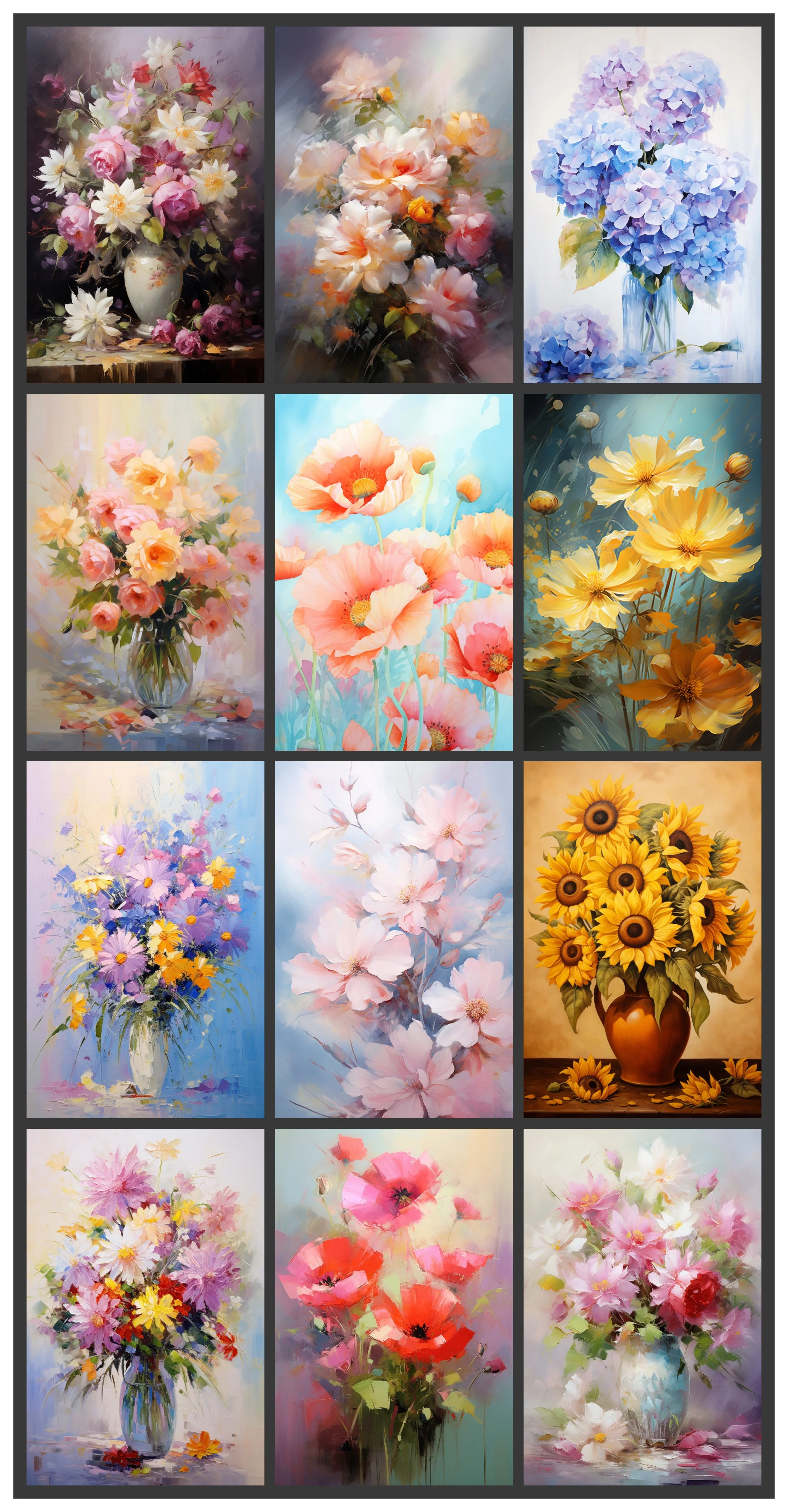 313-324 Floral | PRINTABLE Downloadable Large-Size Pictures