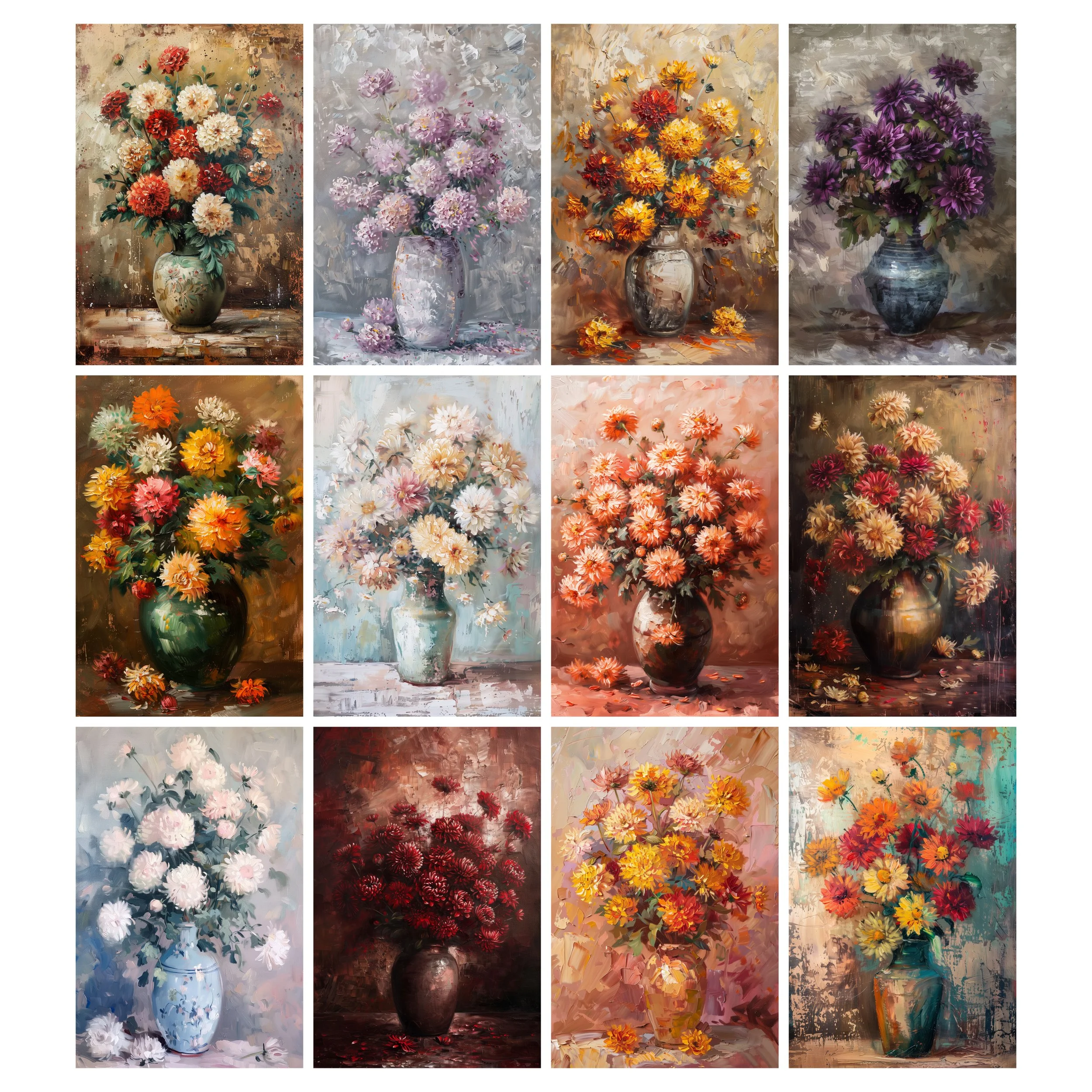 Vintage Chrysanthemums