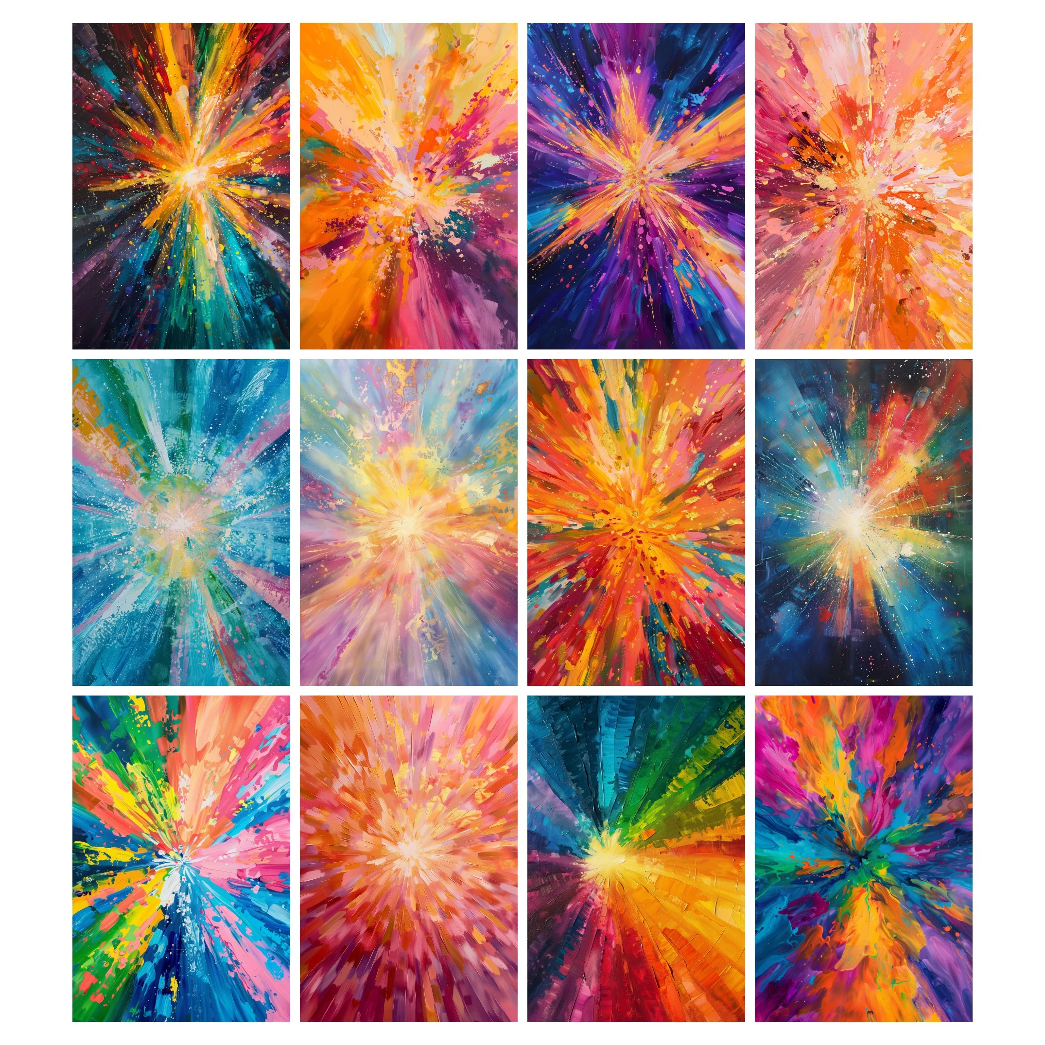 Vibrant Radiating From The Center