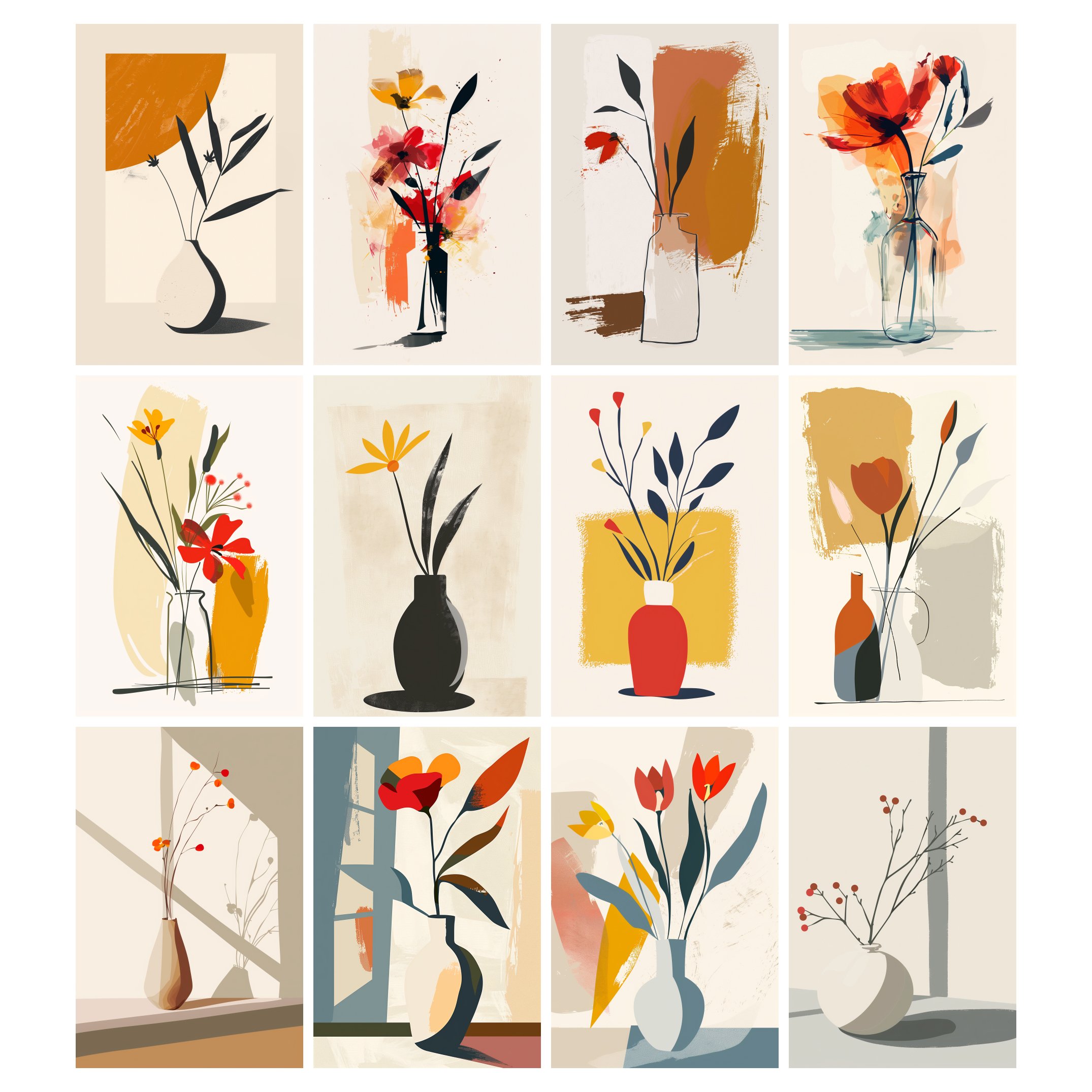 Minimalist Floral Essence of Simplicity