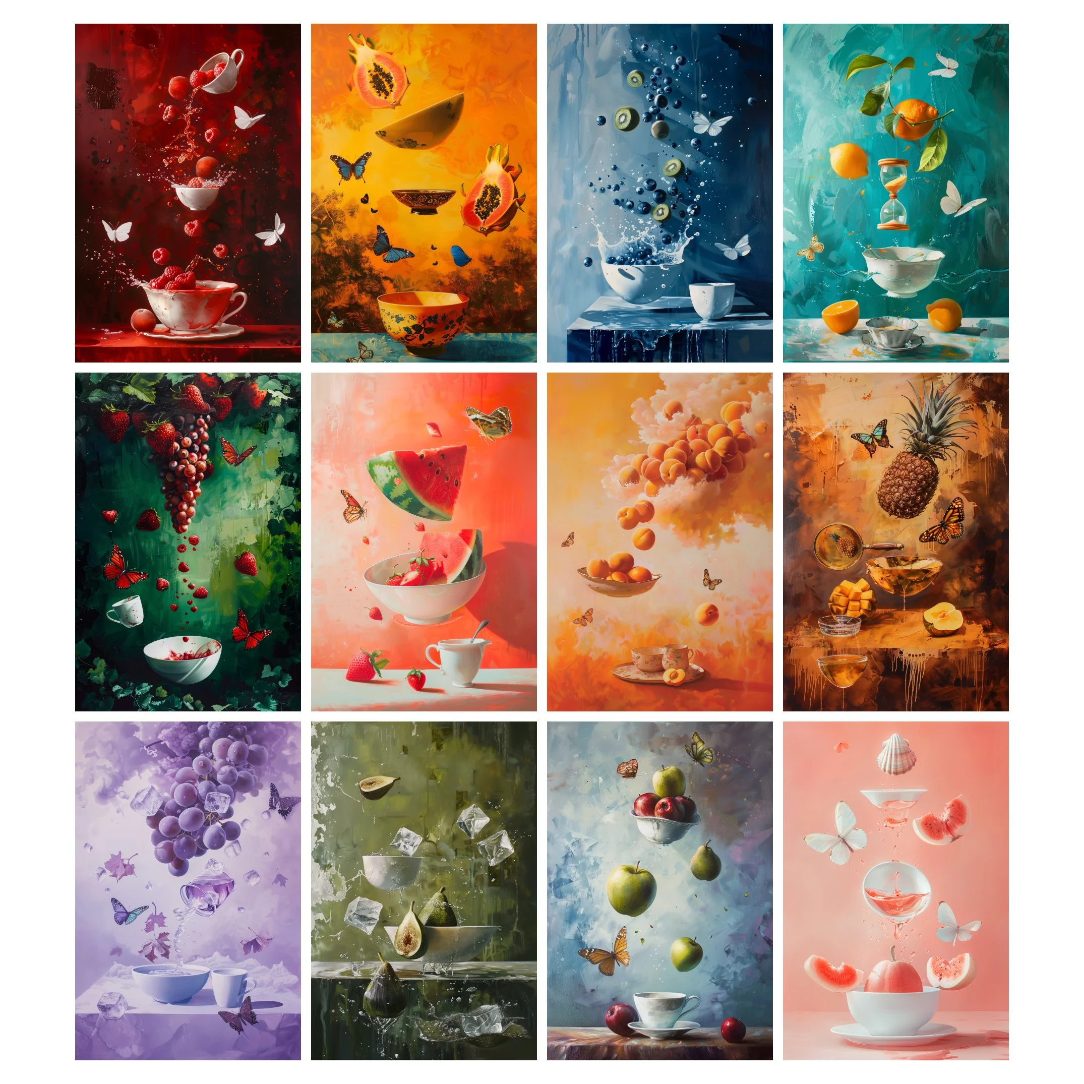 Floating Fruit Ensemble