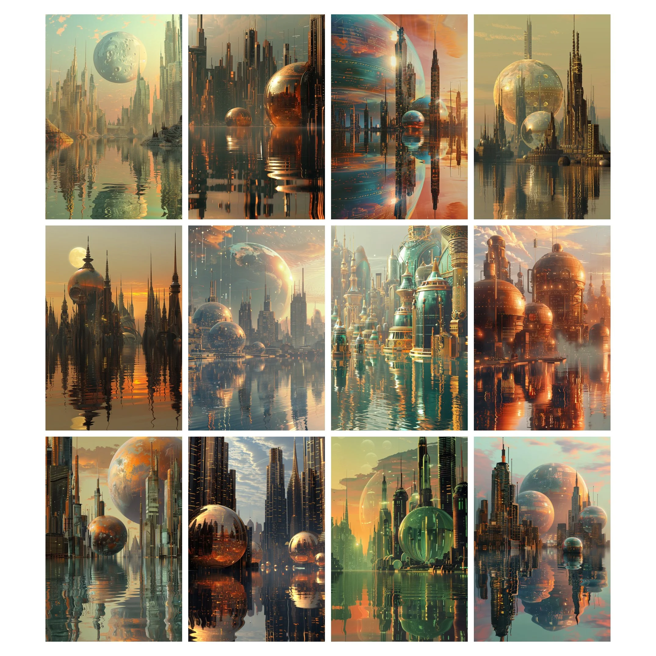Sunset Over Copper Spires