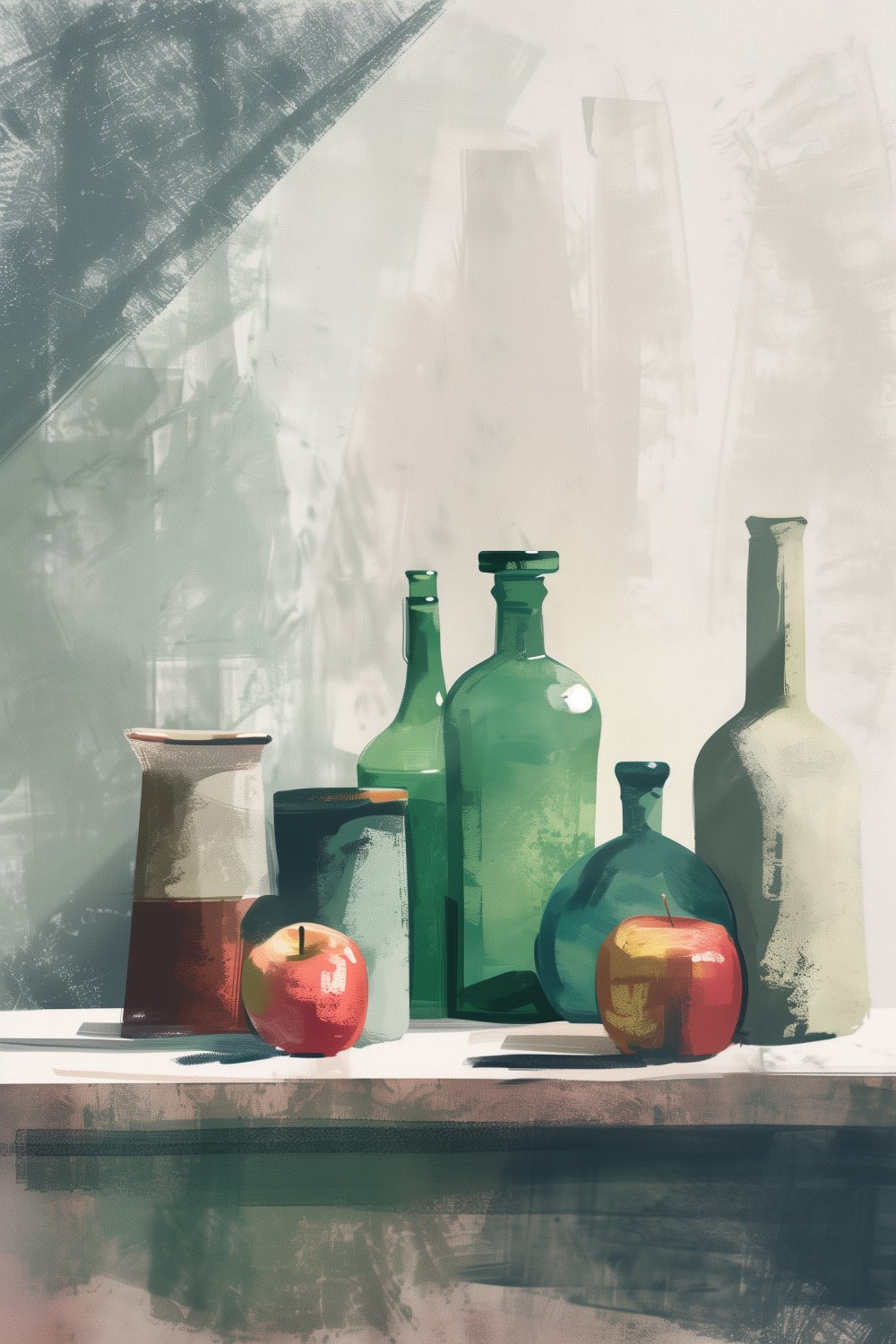 723 Apple and Stillness in the Kitchen