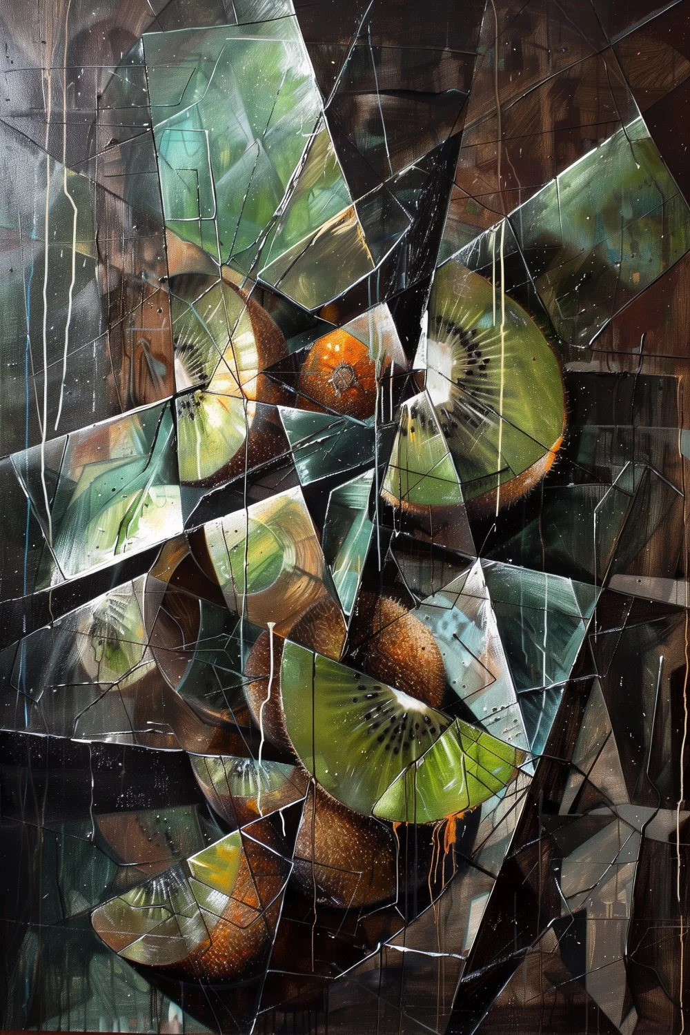 872 Cubist Otherworldly Fruitscape