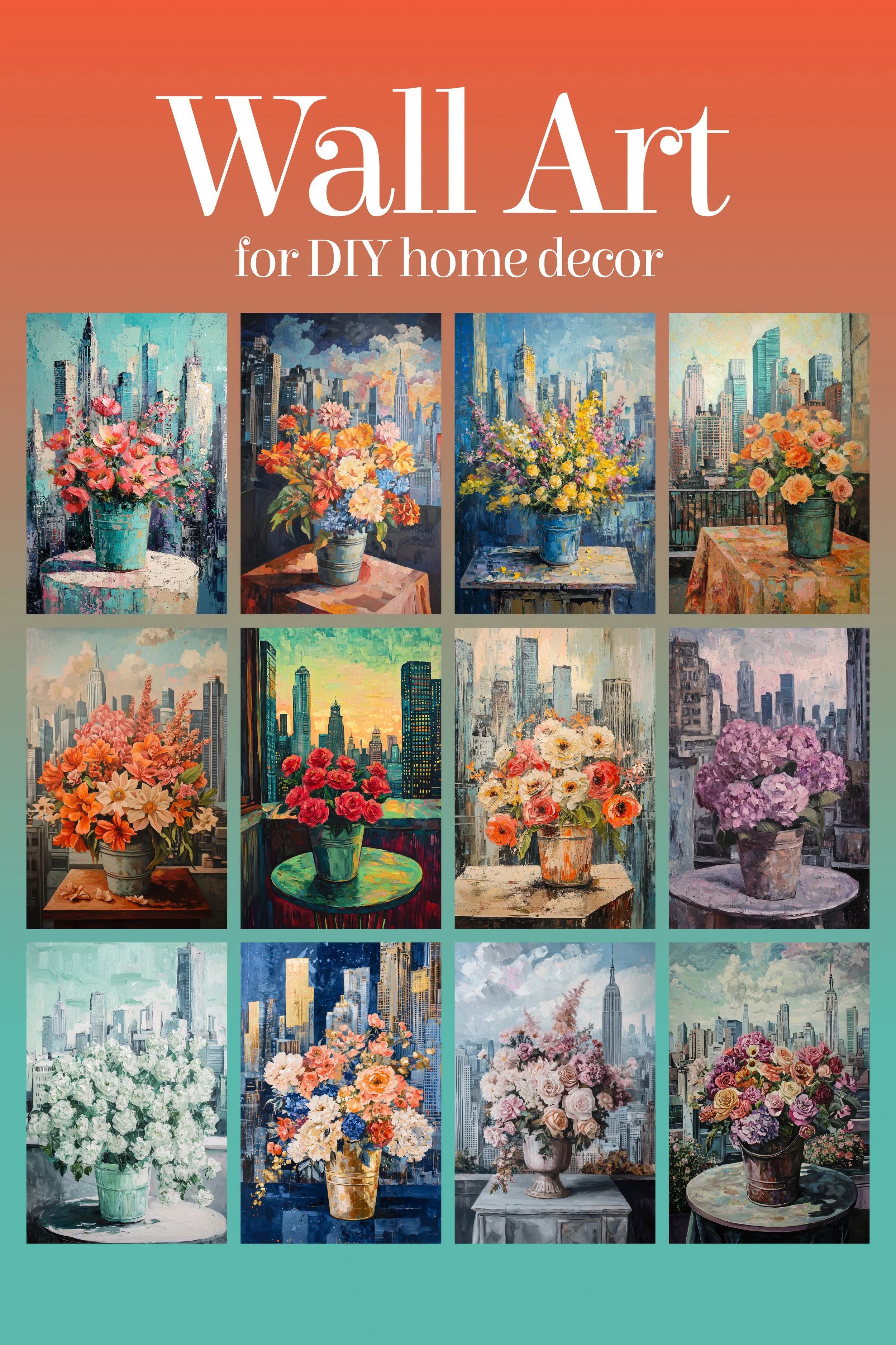 1357-1368 Flowers Arranged In A Bucket