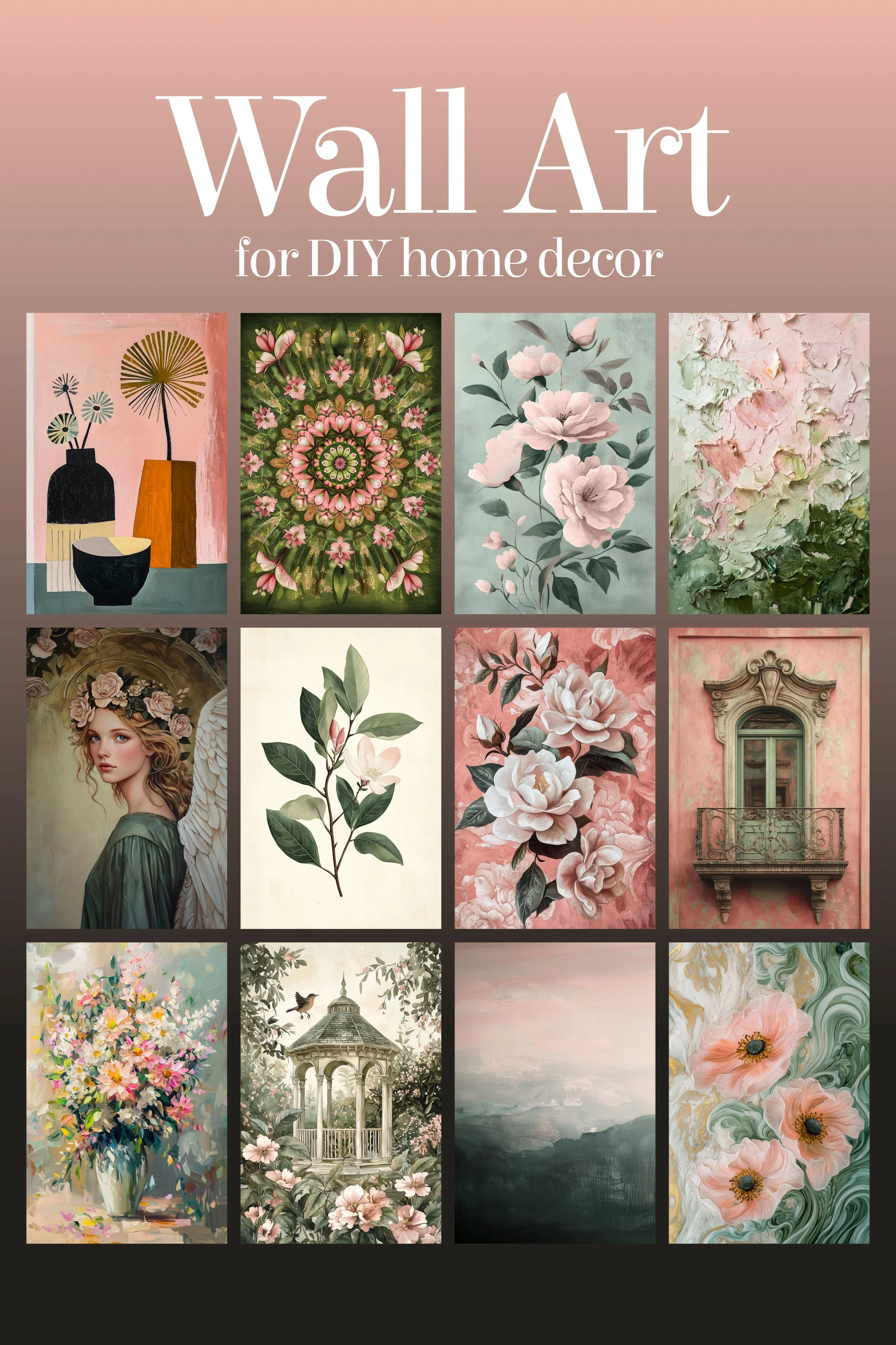 001-012 Blush Pink and Olive Green