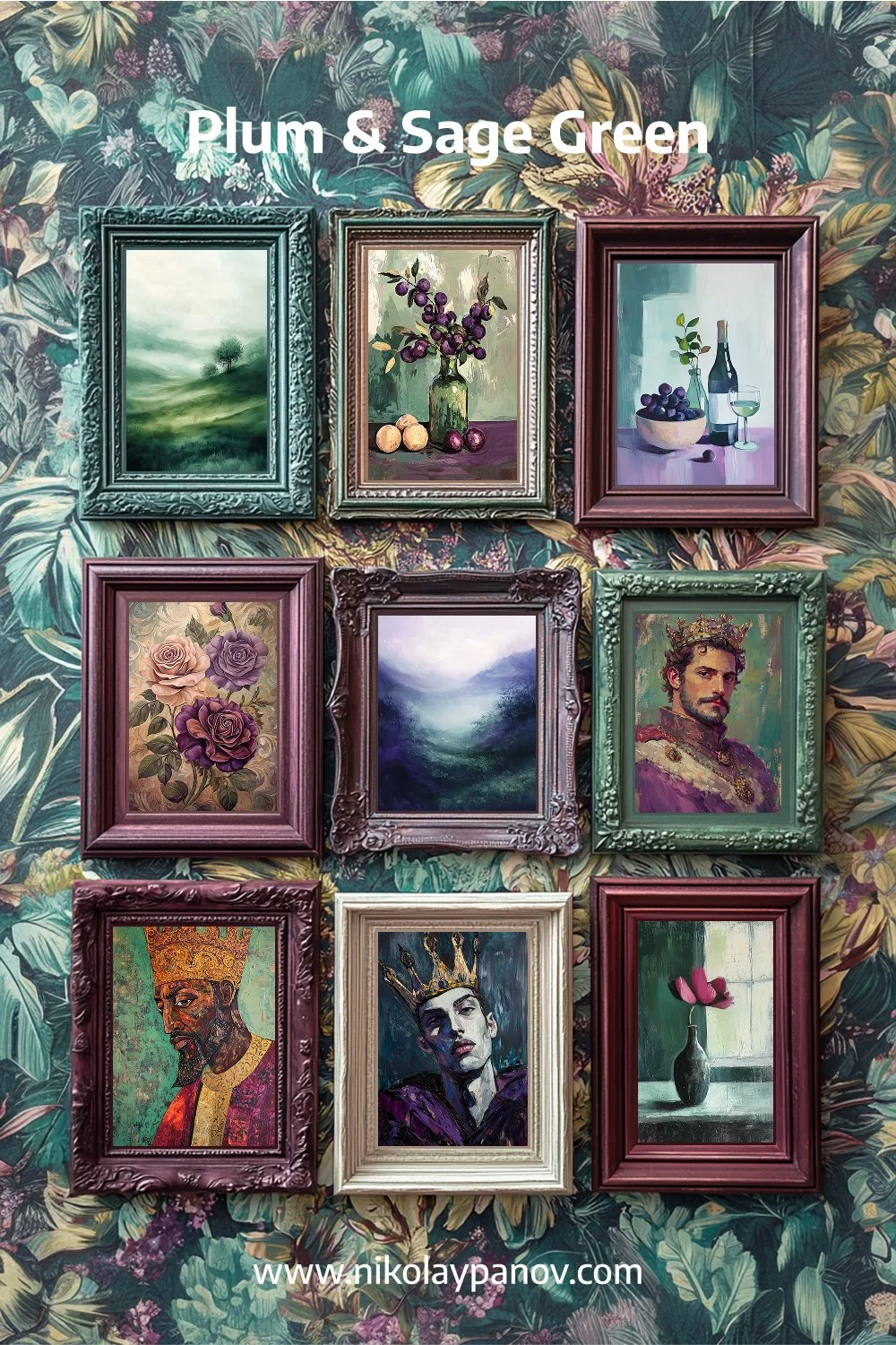 001-009 Plum and Sage Green