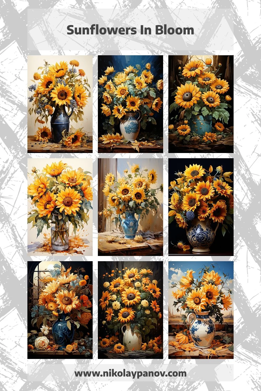Sunflower Still Life Printables