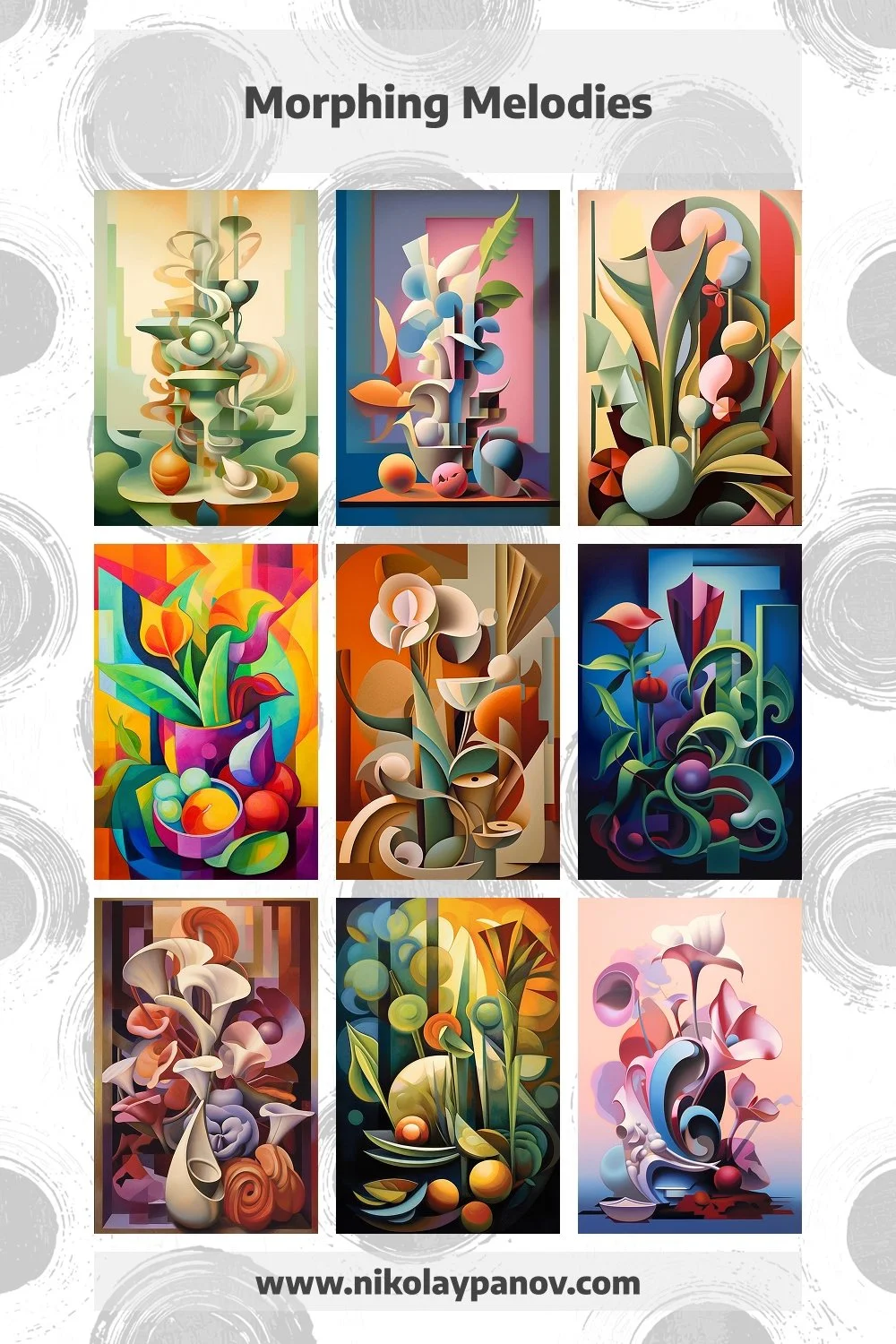 Abstract Still Life Printables with Organic Shapes