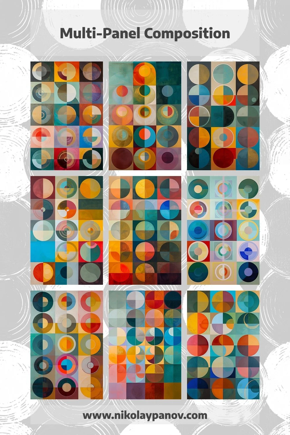 Multi-Panel Abstract Printables Series