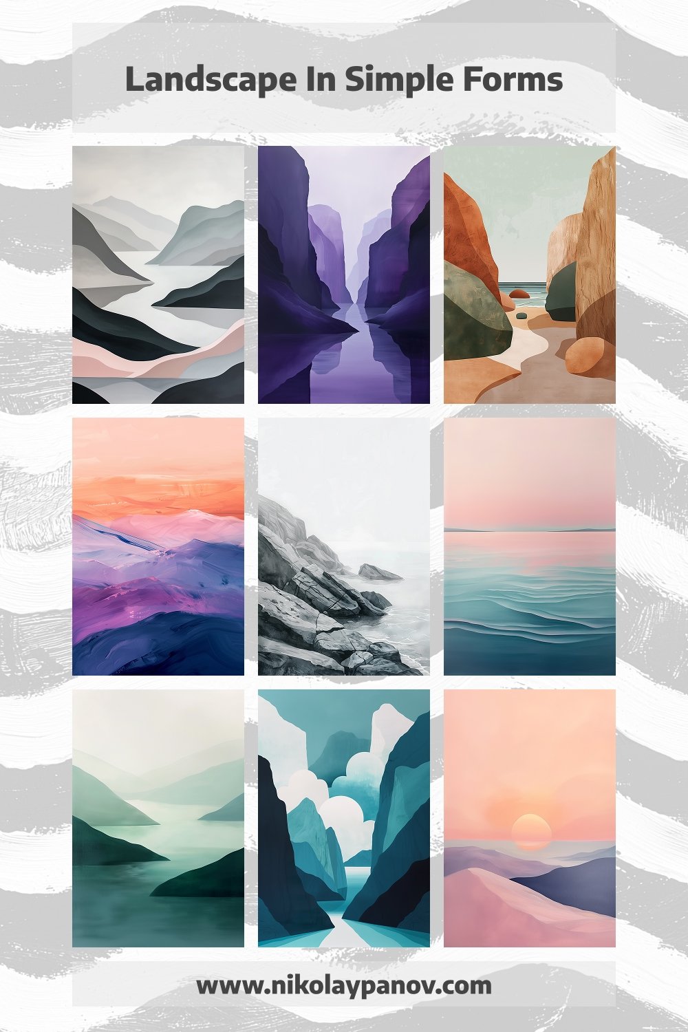 Refine Your Home with Stylish Landscape Abstract Art