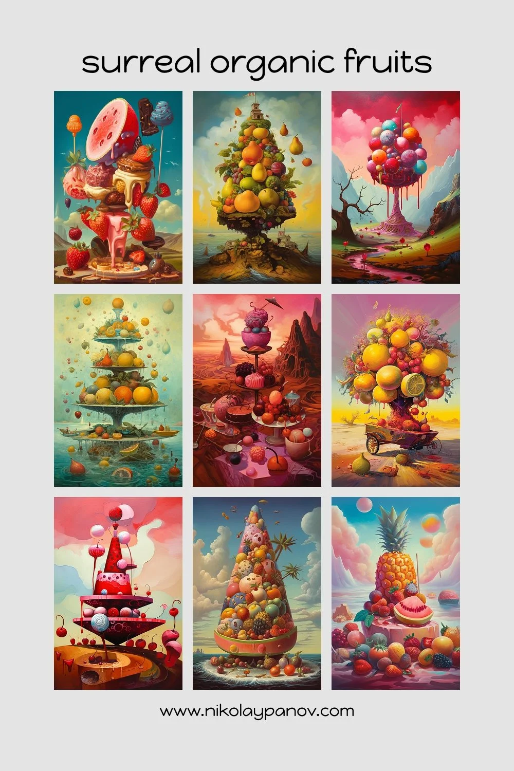 Surreal Organic Fruits