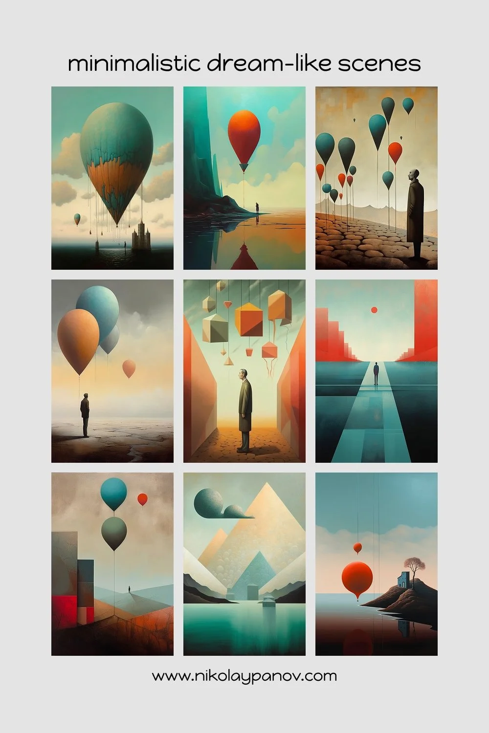 Minimalistic Dream-like Scenes