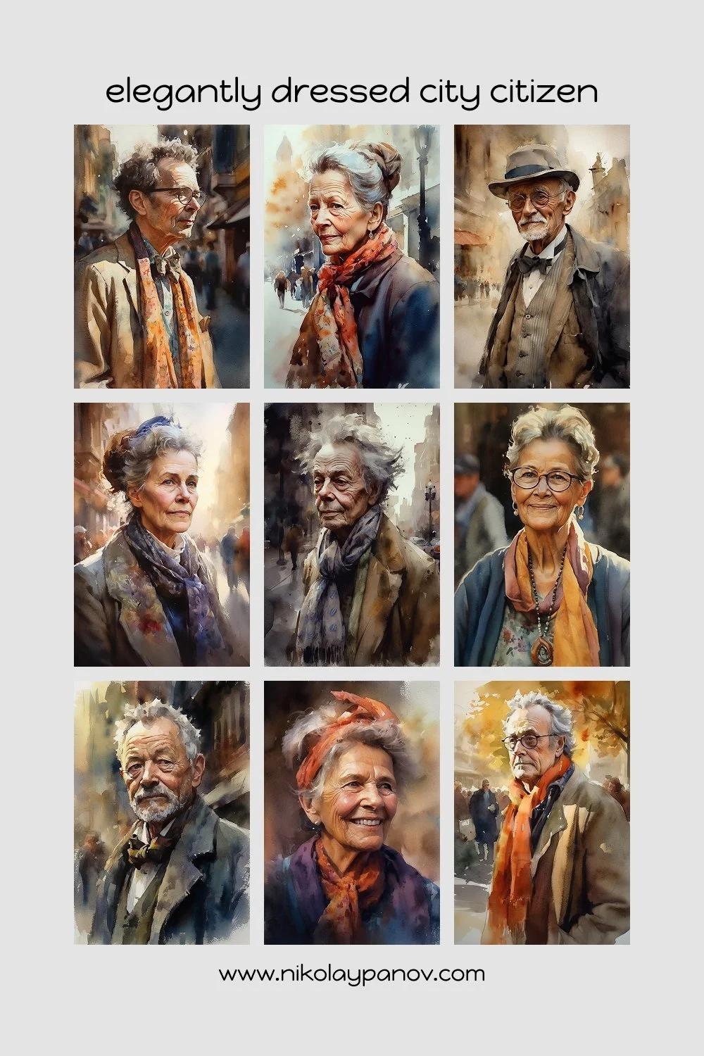 Elegantly Dressed City Citizen