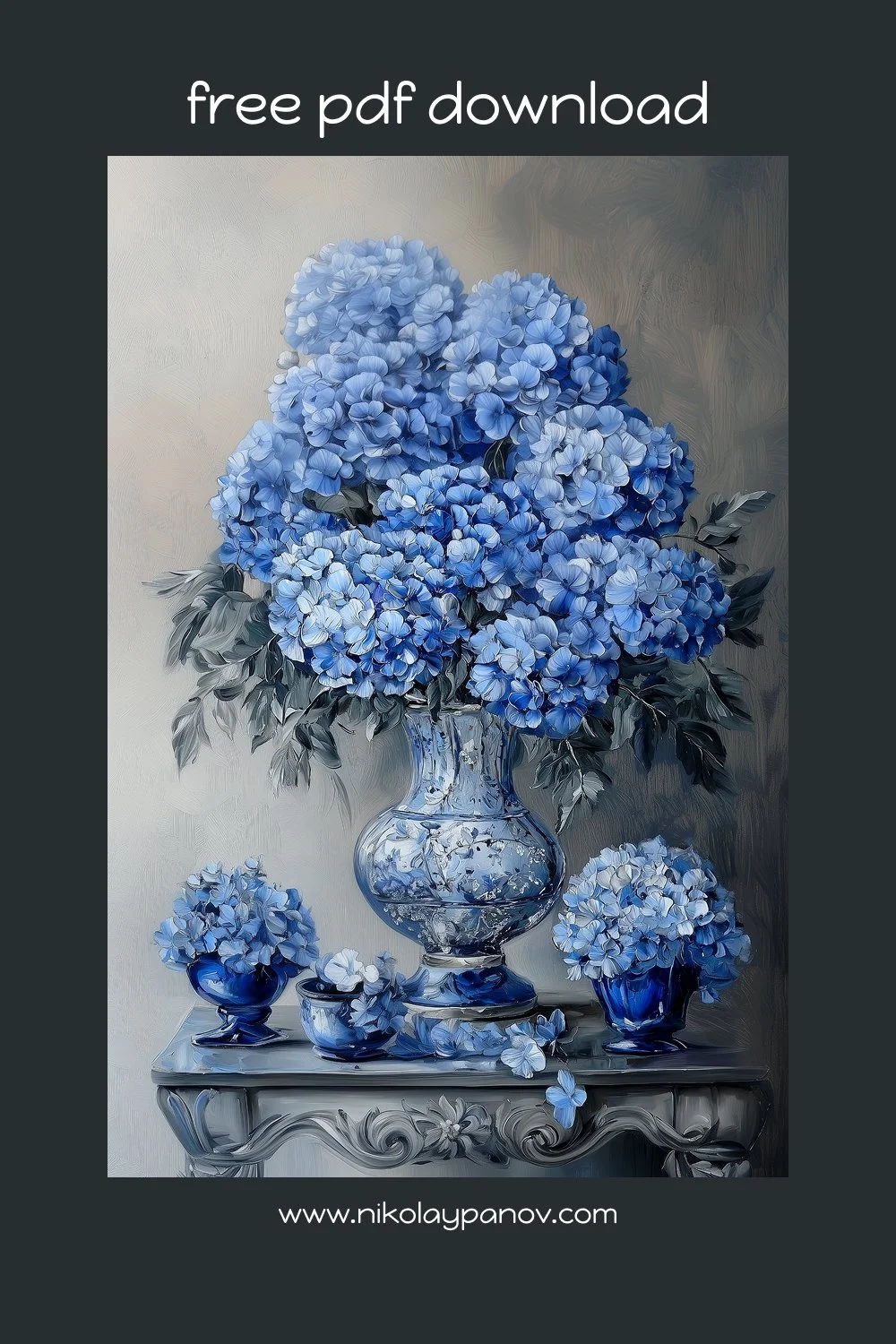 Royal Blue and Silver