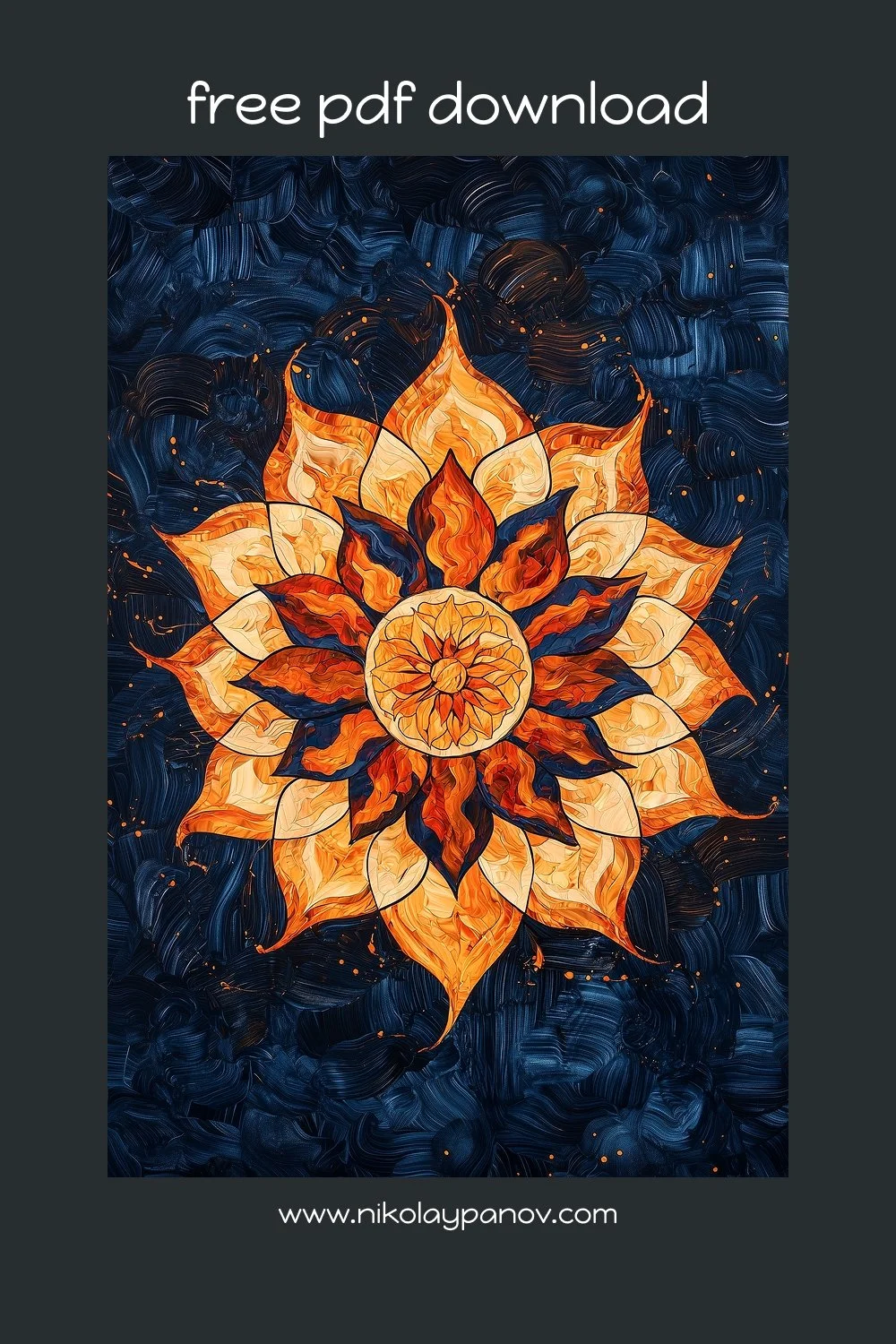 Burnt Orange and Navy Blue