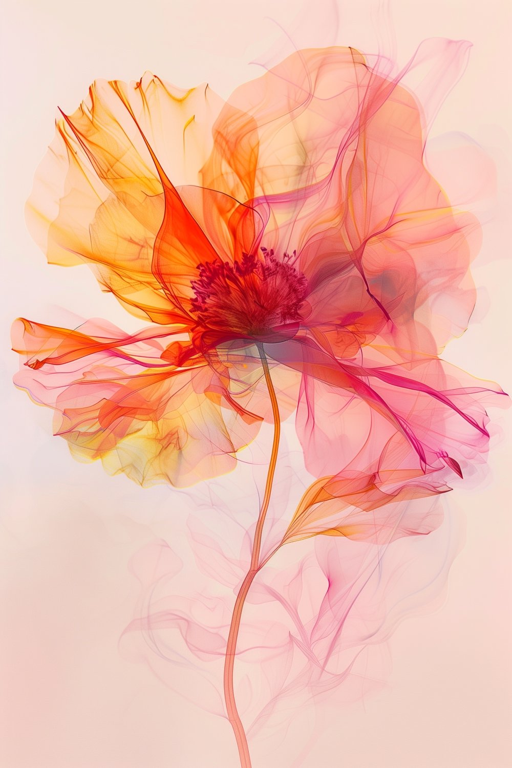 427 Delicate Abstract Flower