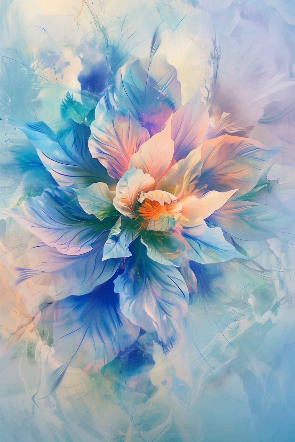 431 Delicate Abstract Flower