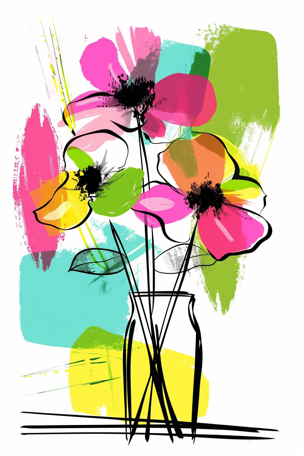 393 Simple Shapes of Abstract Flowers