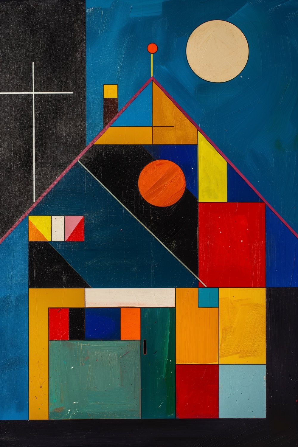 490 Abstract House in Geometric Shape
