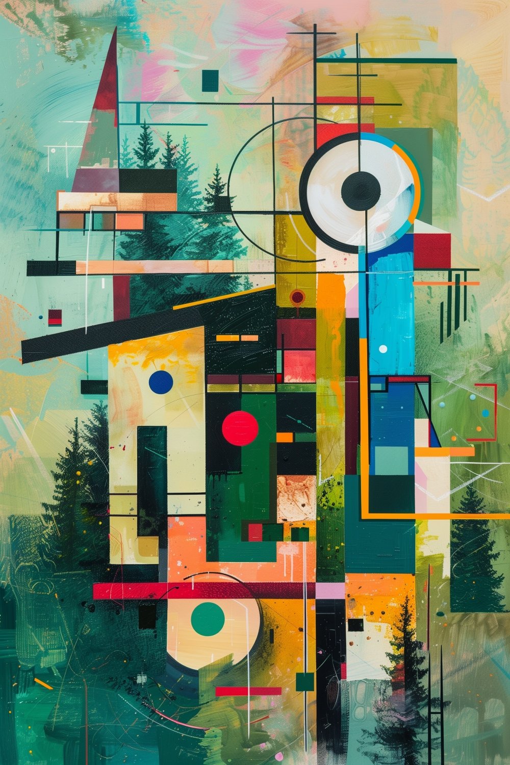 488 Abstract House in Geometric Shape