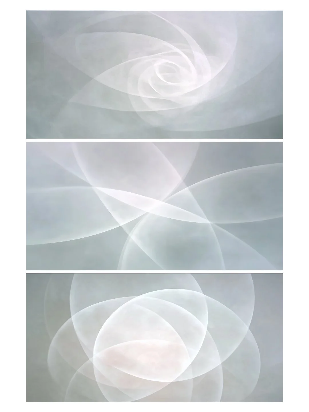 023 Unfolding of Light, Set of Three Oversized Art Prints