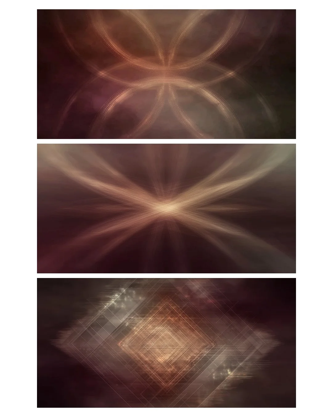 027 Deep Mahogany, Set of Three Oversized Art Prints