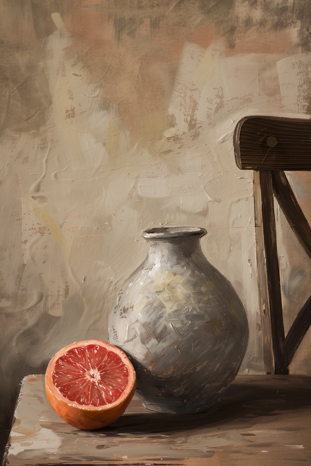 512 Antique Vase and Grapefruit on the Table.jpg