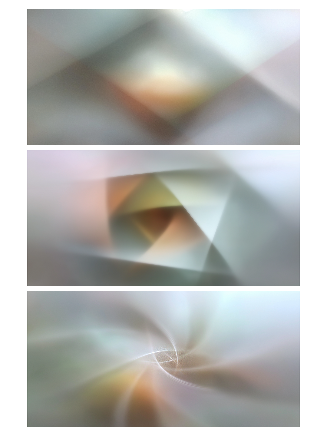 035 Weightless Serenity, Set of Three Oversized Art Prints