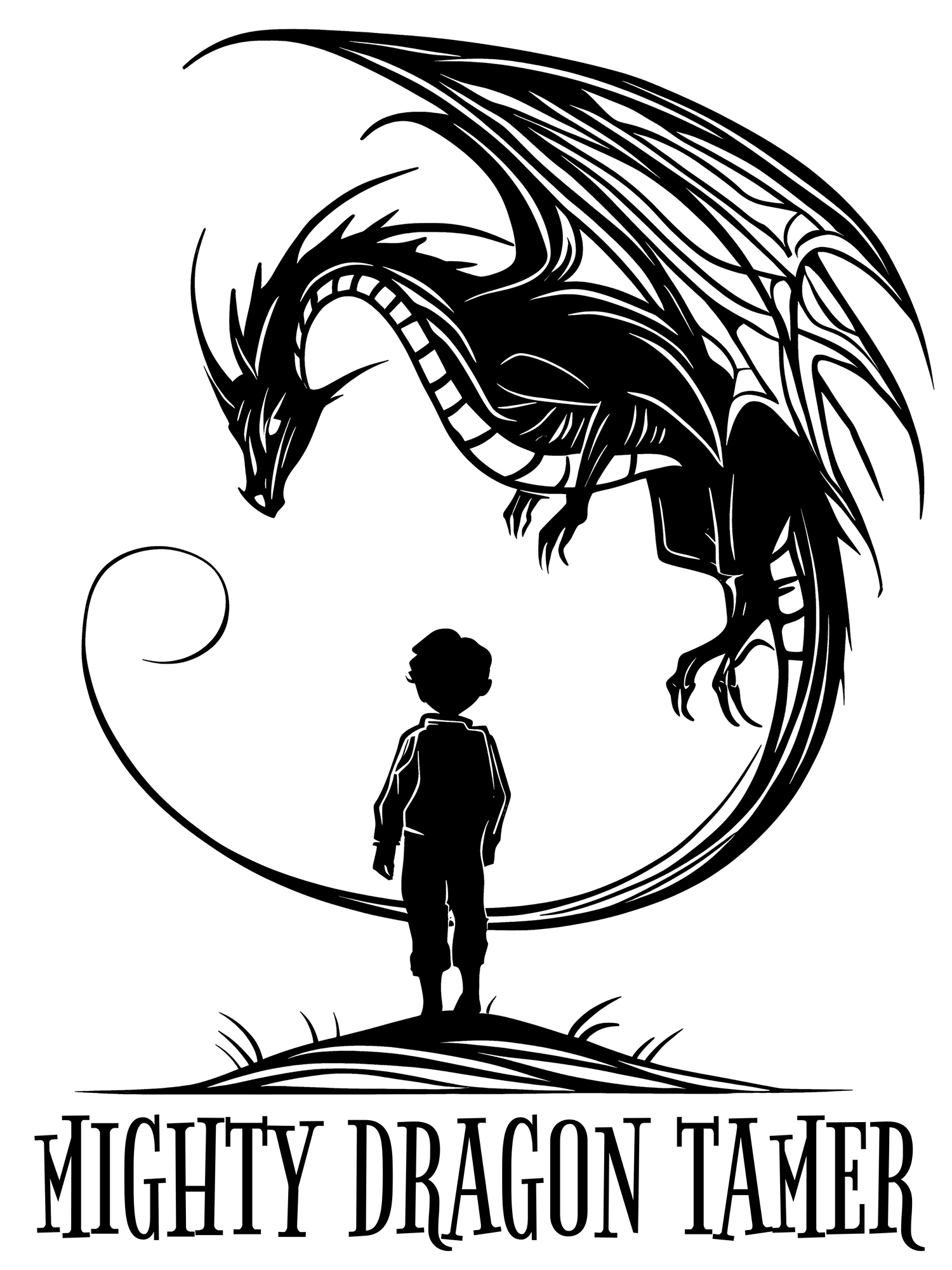 Mighty Dragon Tamer, Black Graphic