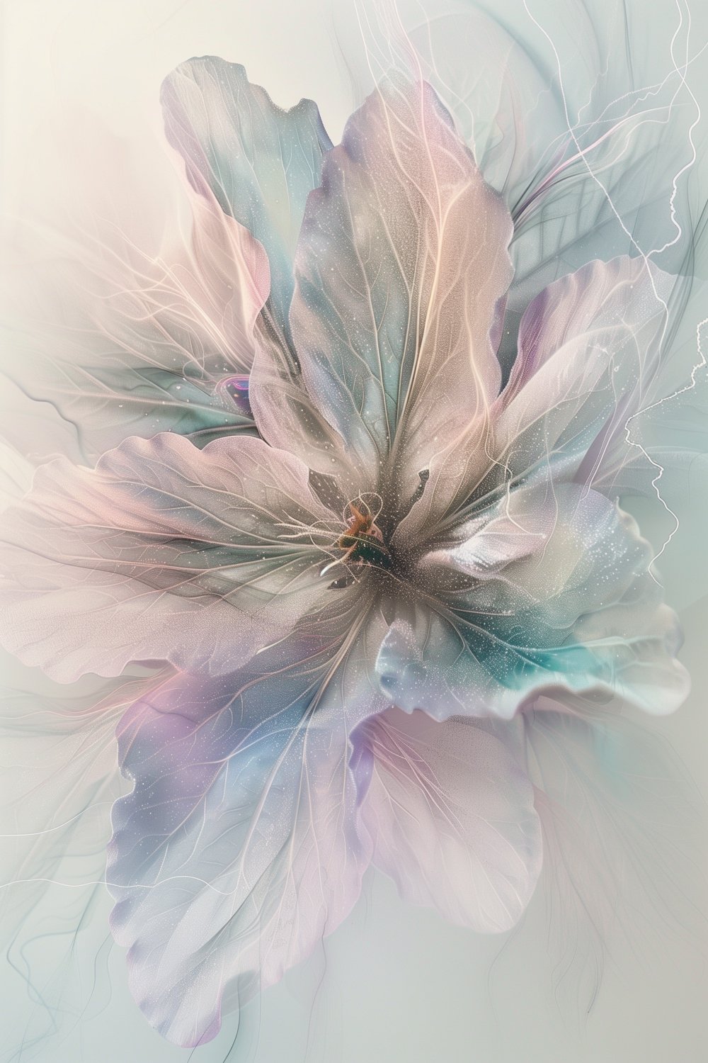 428 Delicate Abstract Flower