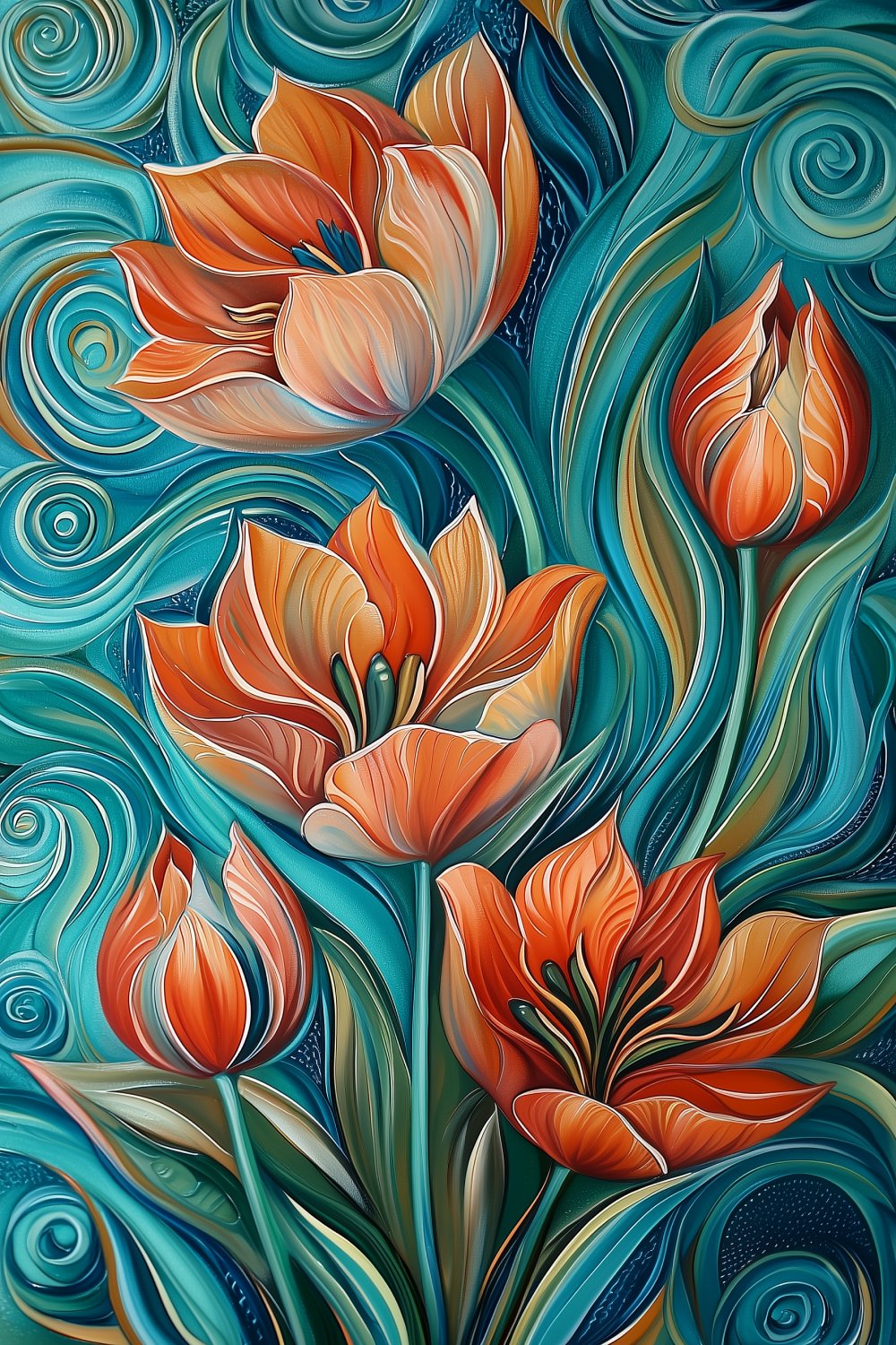 1056 Floral Curlies