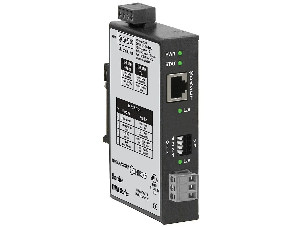  T1L SPE Media Converter 
 Contemporary Controls 

   BOOTH C843  

