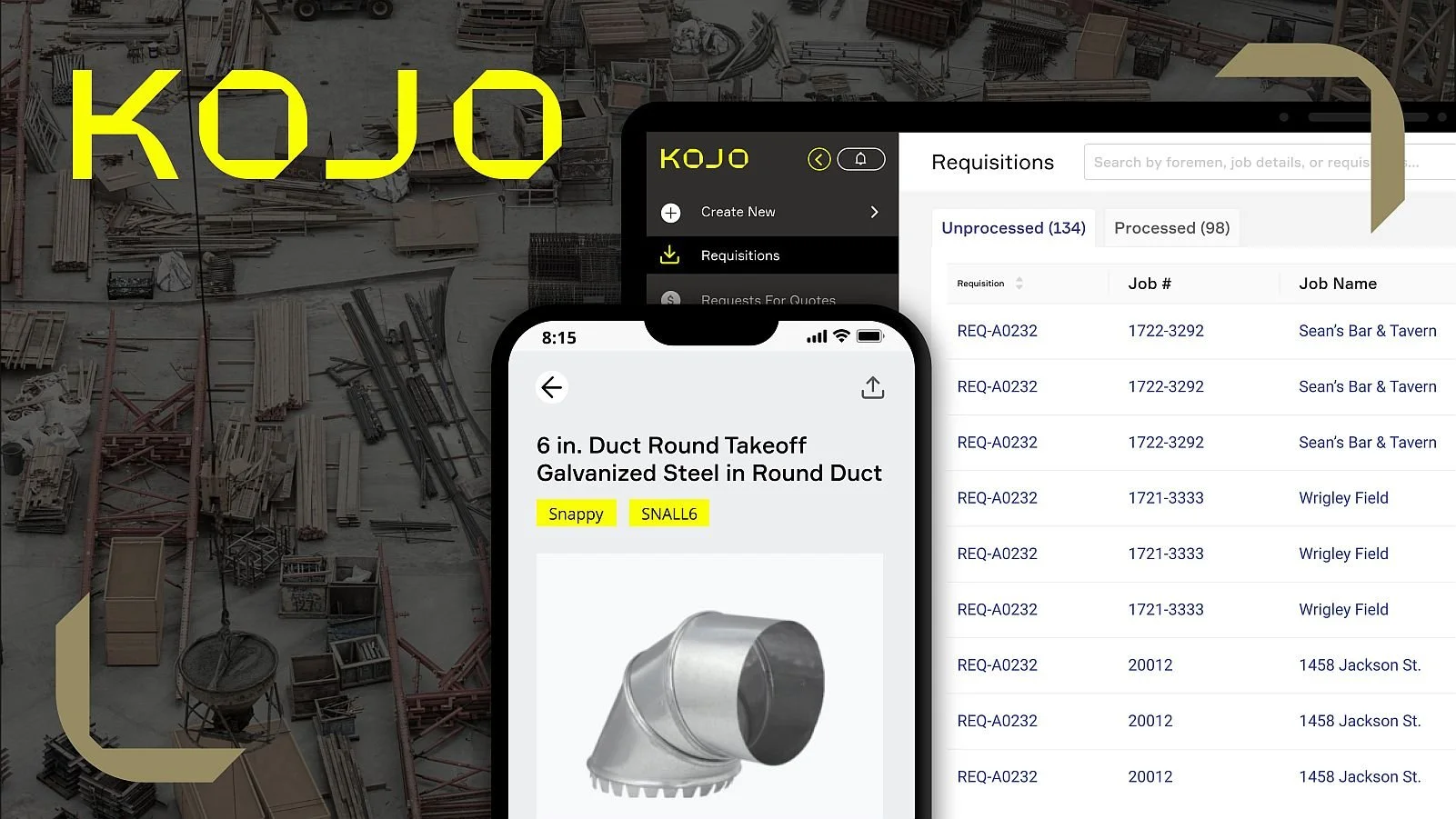  Material Management Software 
 Kojo 

   BOOTH N3540 
