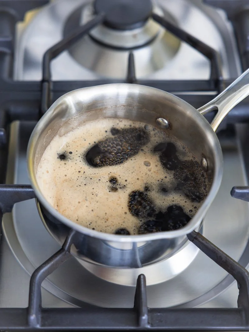 reducing Guinness on the stovetop