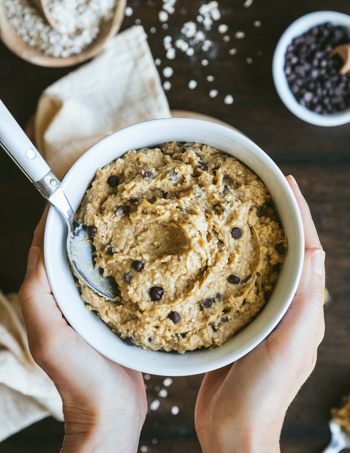 Healthy Vegan Cookie Dough Recipe (Edible!) — Vegetafull by Carol