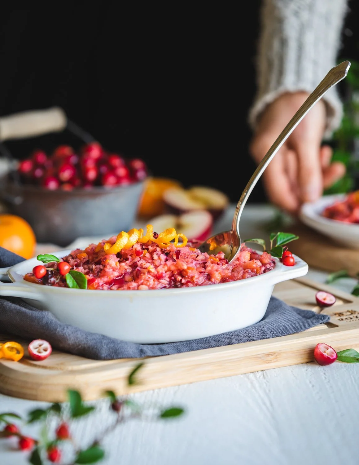 Holiday Cranberry Relish / Raw and Vegan — Vegetafull by Carol