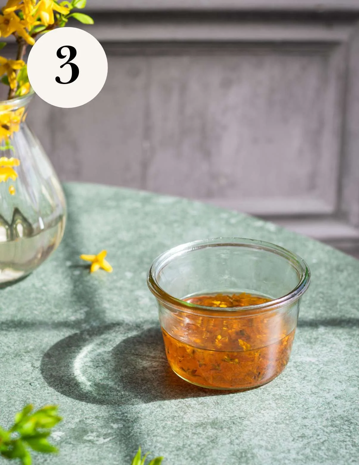 forsythia simple syrup