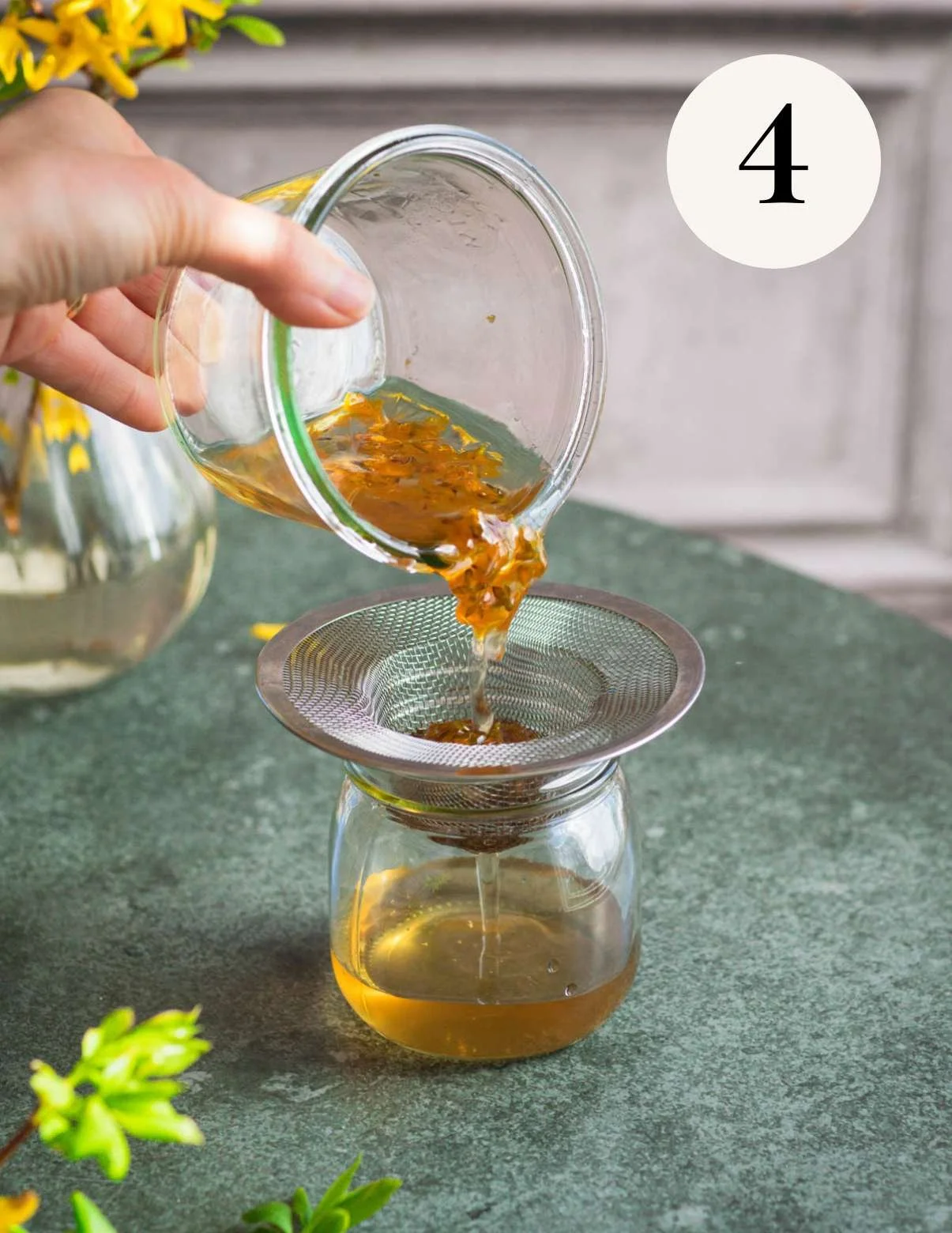 forsythia simple syrup