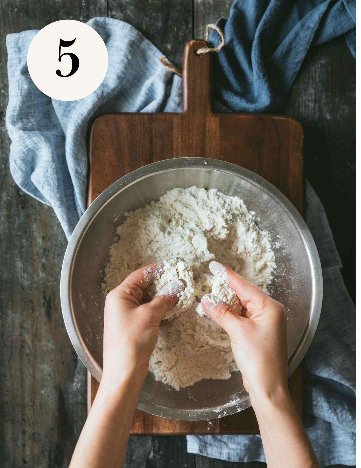 crumbling in vegan butter