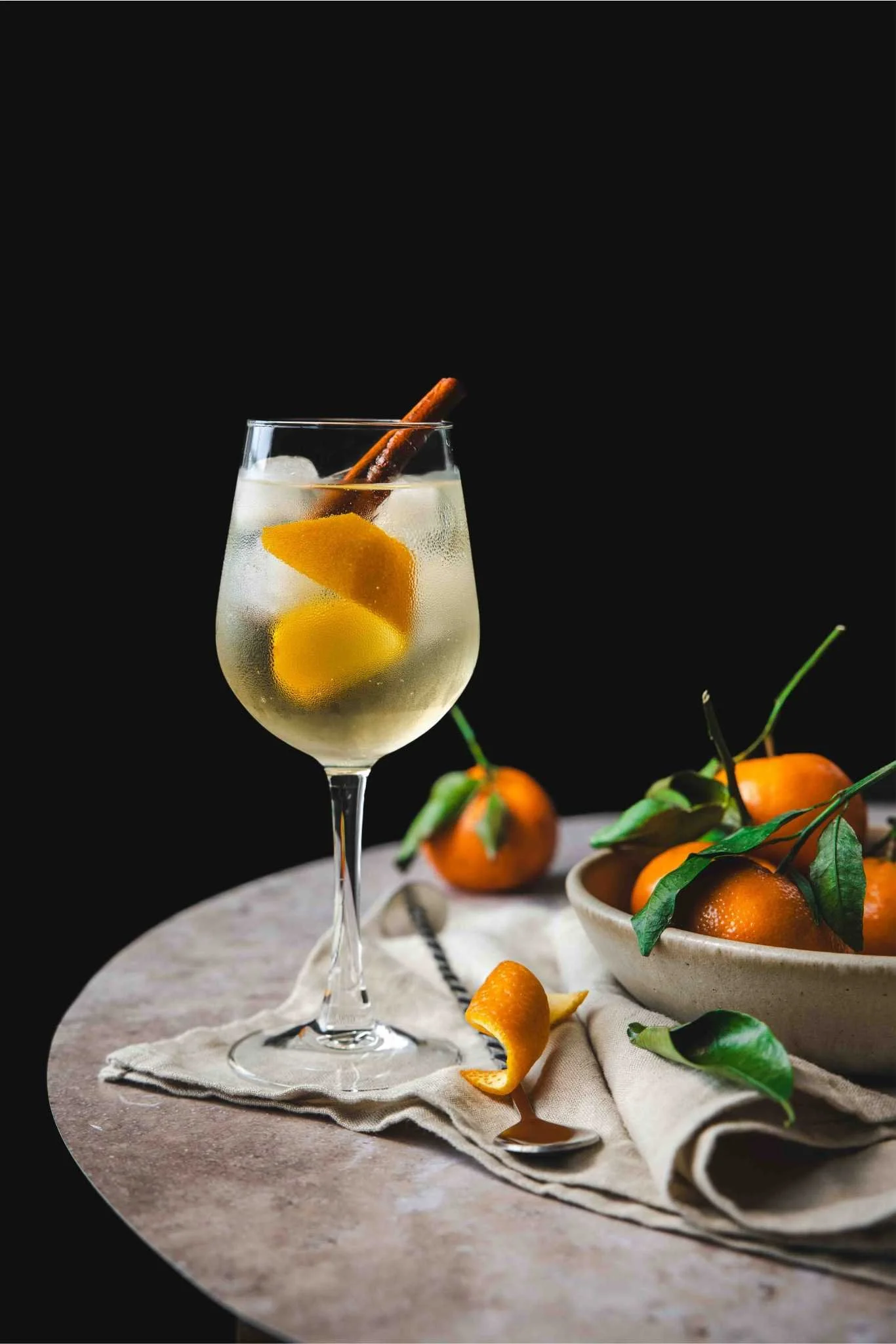 Lillet Blanc Spritz with Easy Cinnamon Simple Syrup