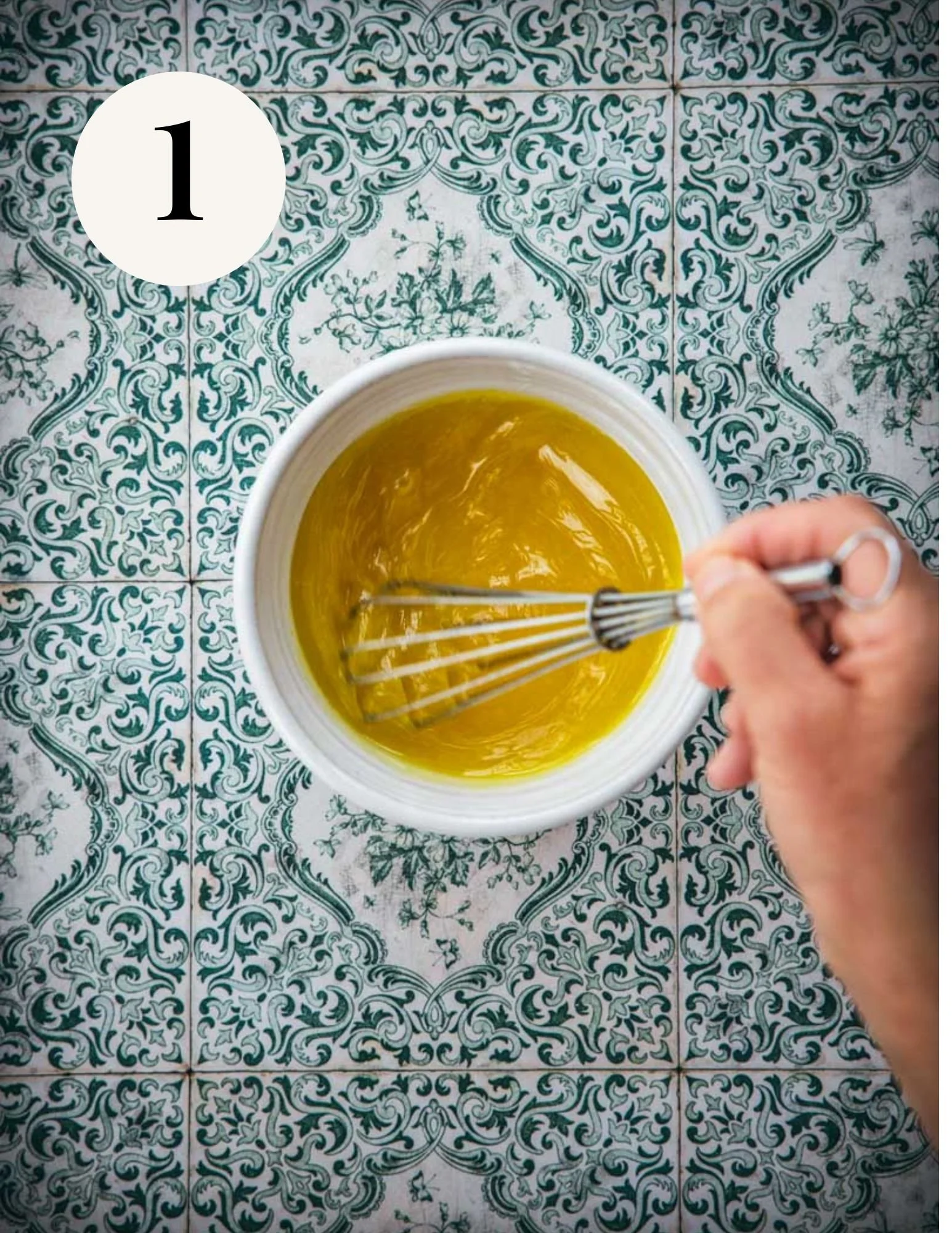 whisking orange vinaigrette