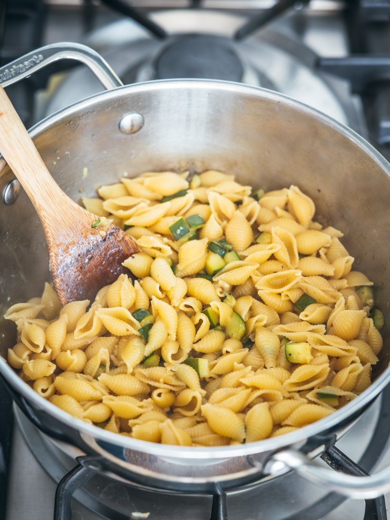 Cover and cook until al dente