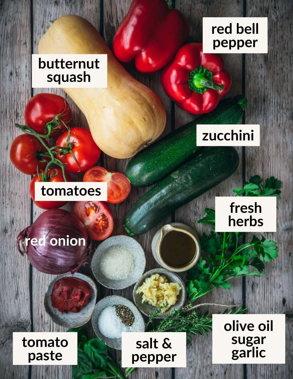 vegan ratatouille recipe ingredients
