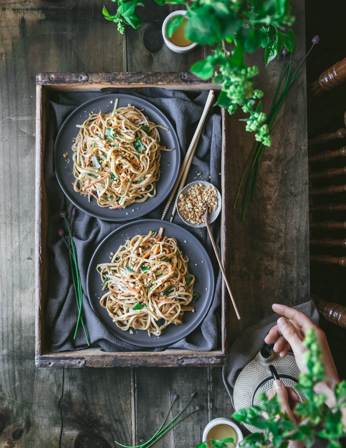 Peanut Sauce Udon Noodles / Vegan — Carol's Vegan Kitchen