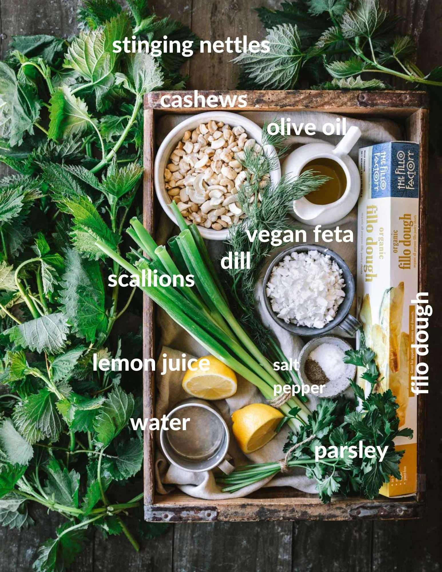 Vegan Spanakopita Made with Stinging Nettles — Carol's Vegan Kitchen