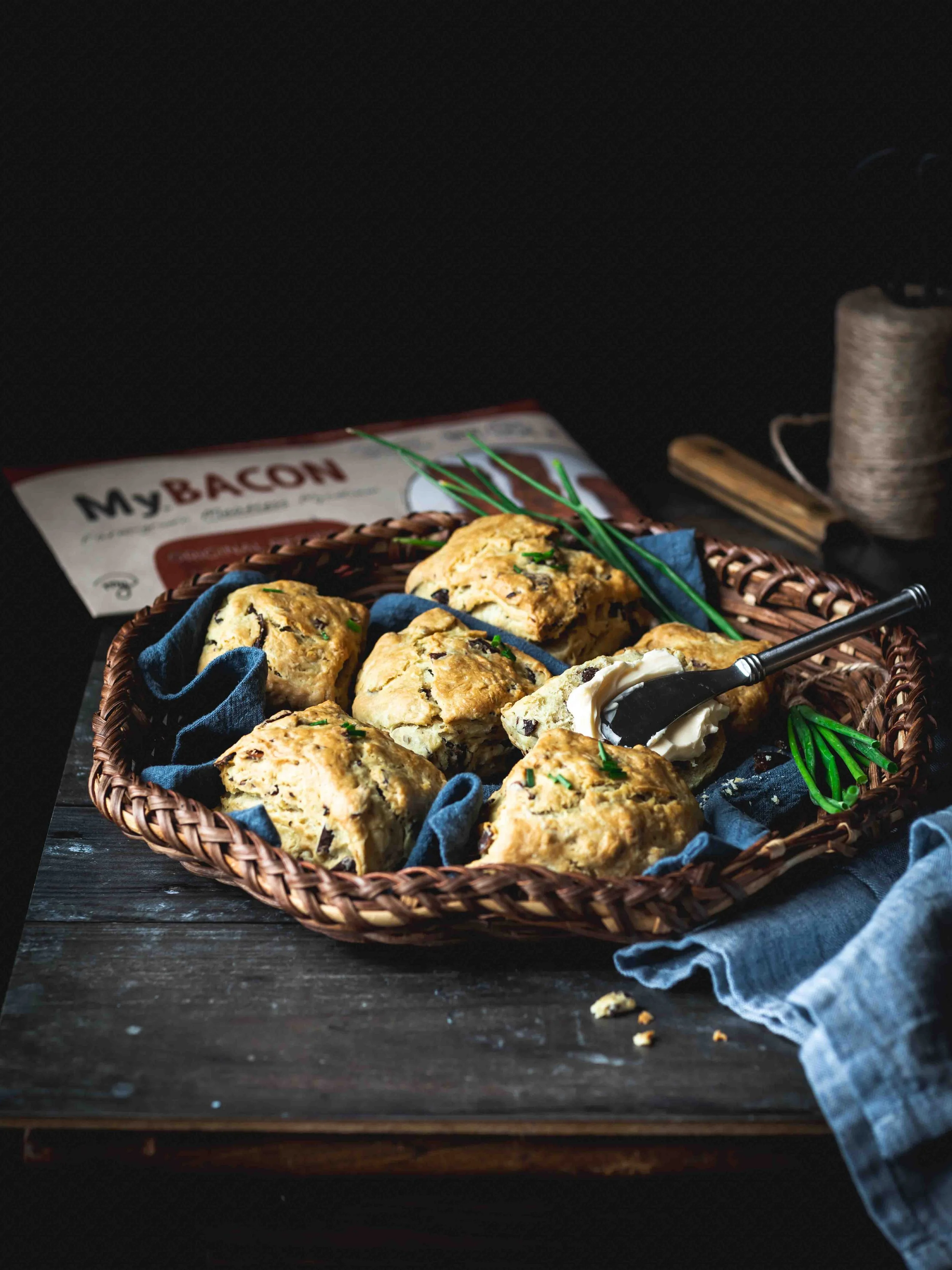dairy free biscuits served in a basket