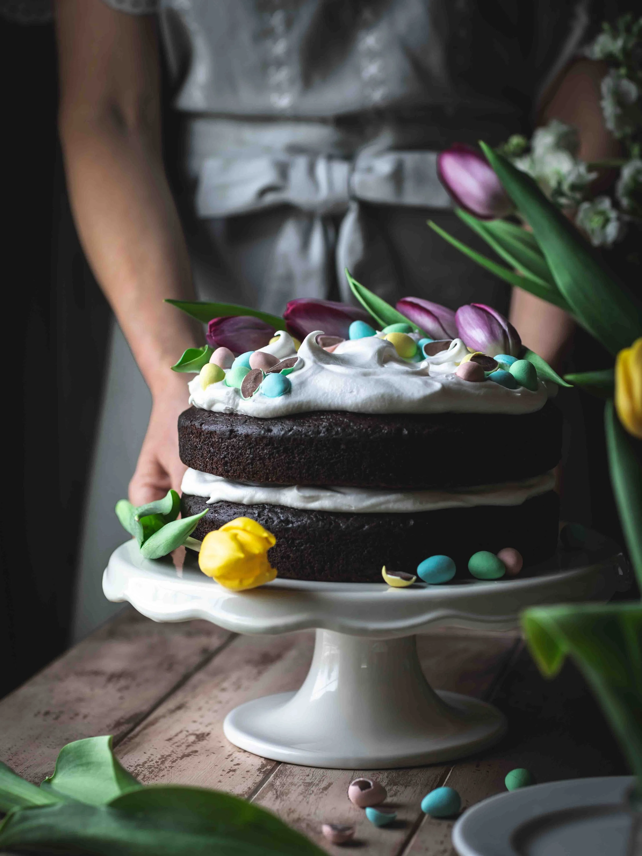 vegan chocolate layer cake